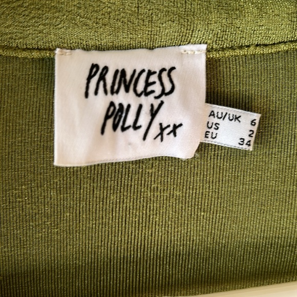 EUC Princess Polly gorgeous green wrap dress - Picture 3 of 7